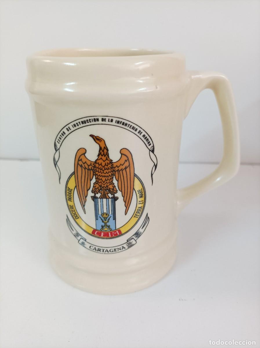 Military Antiques: Jarra cer&aacute;mica. CENTRO DE INSTRUCCION DE LA INFANTERIA DE MARINA. CIM-CARTAGENA.
