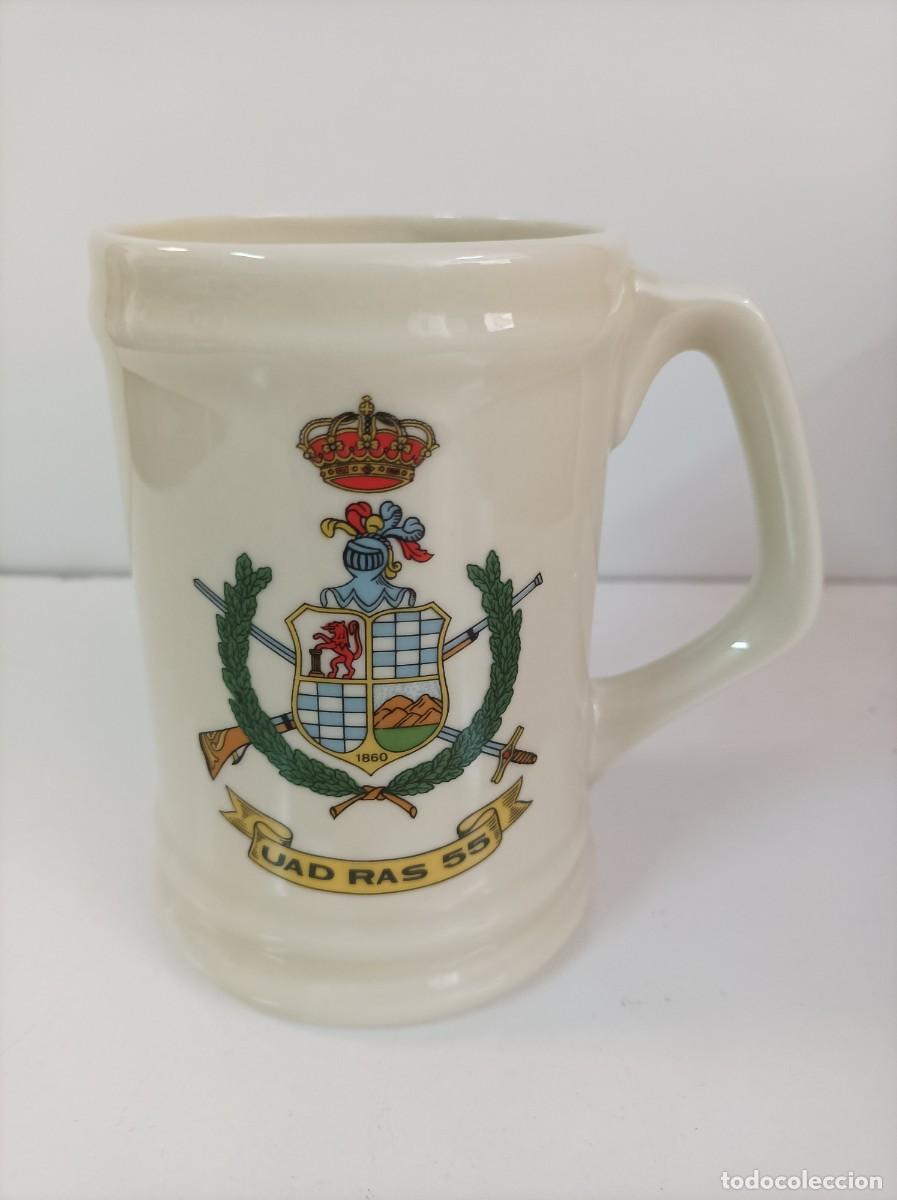Military Antiques: Ejercito de Tierra. Jarra cer&aacute;mica. Regimiento Infanter&iacute;a UAD RAS 55 .