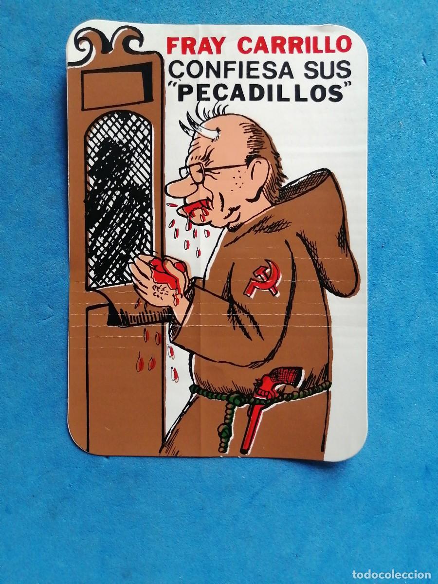 Militaria: Pegatina pol&iacute;tica Carrillo
