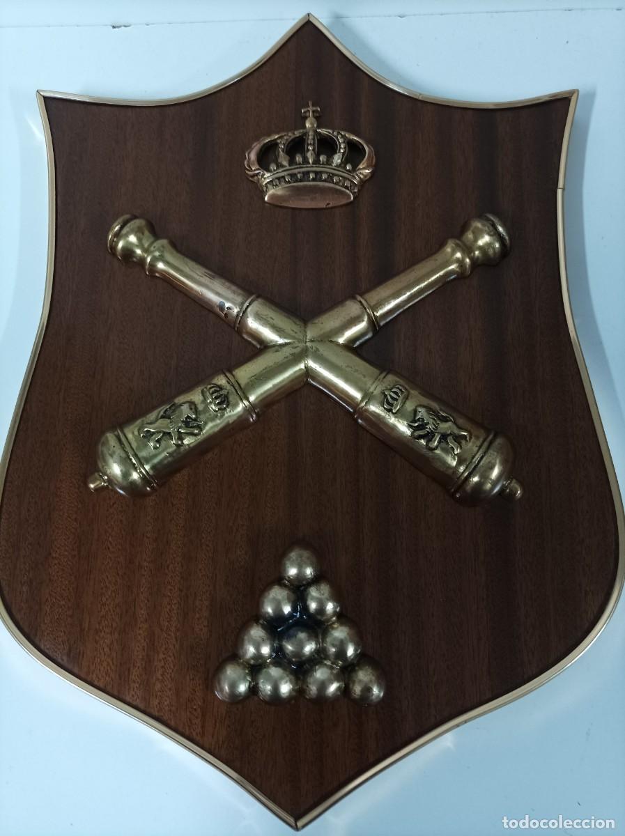 Military Antiques: METOPA MILITAR. ESCUDO EMBLEMA. Arma de Artiller&iacute;a del Ej&eacute;rcito de Tierra. Gran tama&ntilde;o