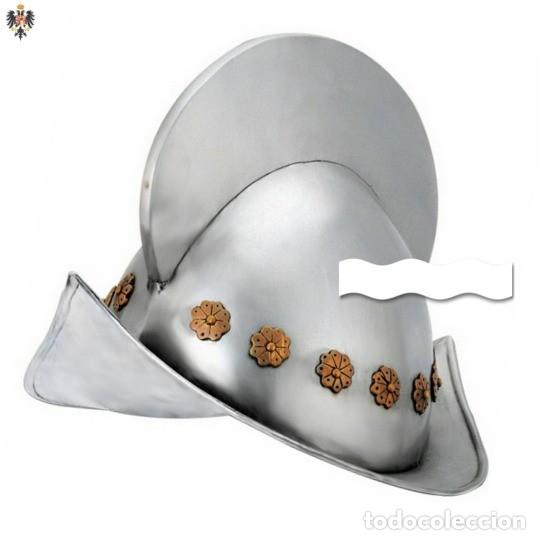 Military Antiques: CASCO TERCIO ESPA&Ntilde;OL MORRION CONQUISTADOR A&Ntilde;O 1547. 35 CMS