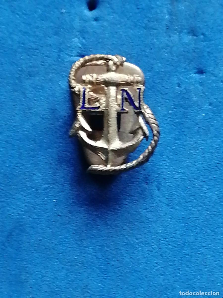 Militaria: Insignia de solapa Liga Naval