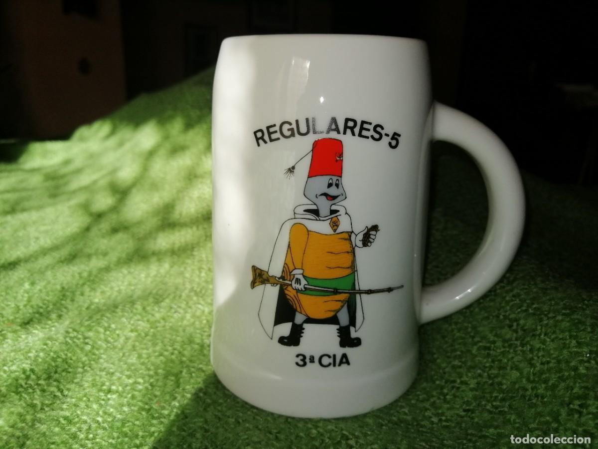 Militaria: Plato y Jarra Grupo de Regulares n&ordm; 5