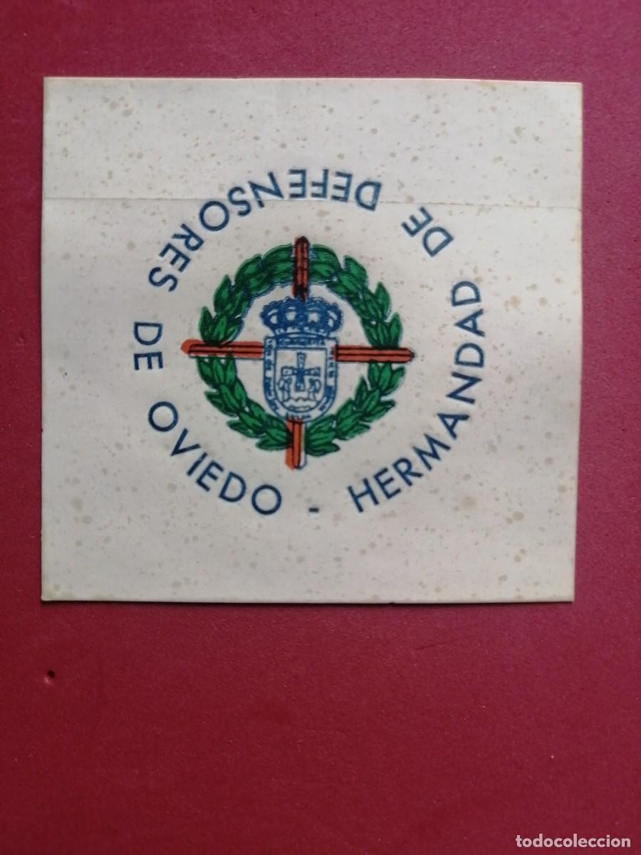 Military Antiques: Pegatina Hermandad de Defensores de Oviedo
