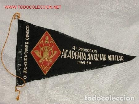 Military Antiques: BANDERIN ACADEMIA AUXILIAR MILITAR