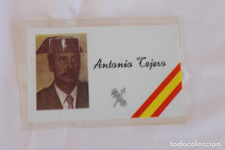 Militaria: CARNET ANTONIO TEJERO MOLINA