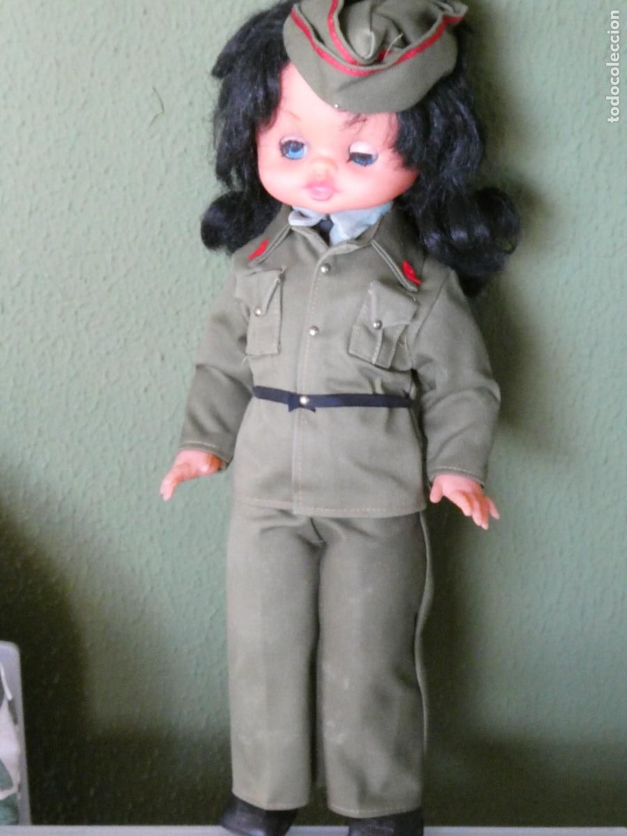 Militaria: MU&Ntilde;ECA MILITAR EJ&Eacute;RCITO ESPA&Ntilde;OL. T&Iacute;PICO REGALO MILI NOVIAS MADRES. 43CM. 450GR