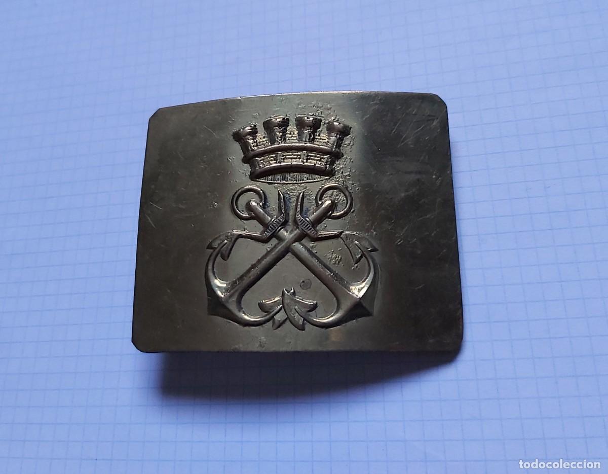 Militaria: Hebilla de Infanter&iacute;a de Marina de la Rep&uacute;blica, COPIA