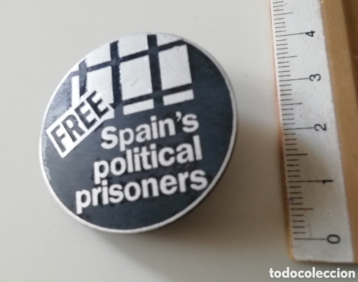 Militaria: PLACA FREE SPAIN'S POLITICAL PRISIONERS