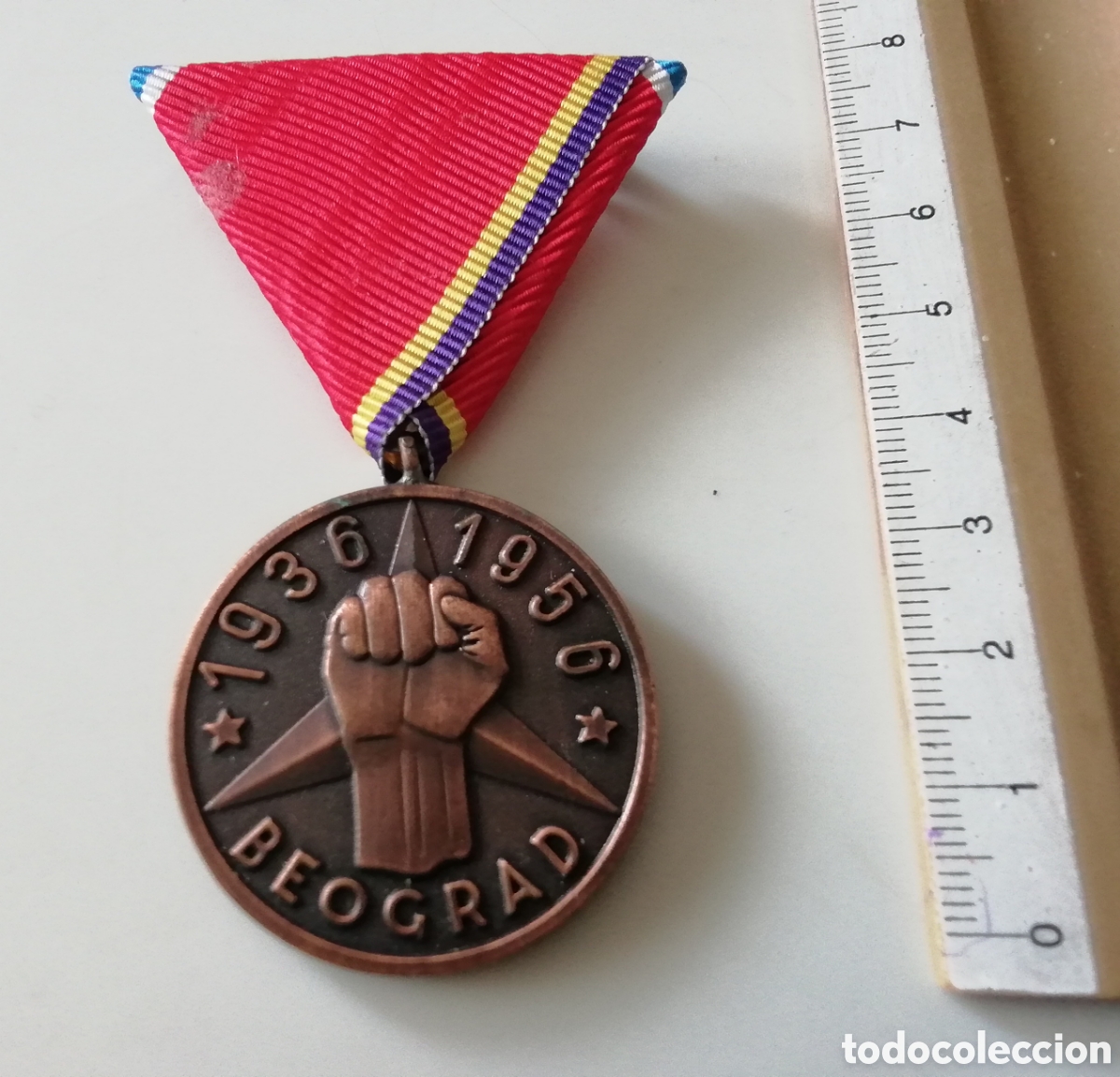 Militaria: MEDALLA BEOGRAD 1936 1956 YULOSLAVIA 20 ANIVERSARIO GUERRA CIVIL