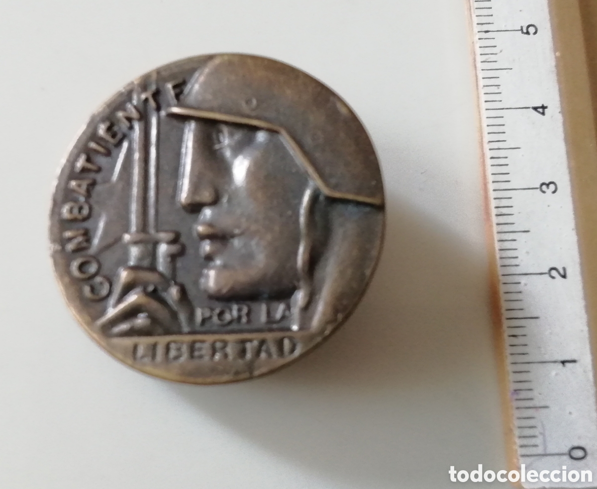 Militaria: PLACA COMBATIENTE POR LA LIBERTAD, REP&Uacute;BLICA