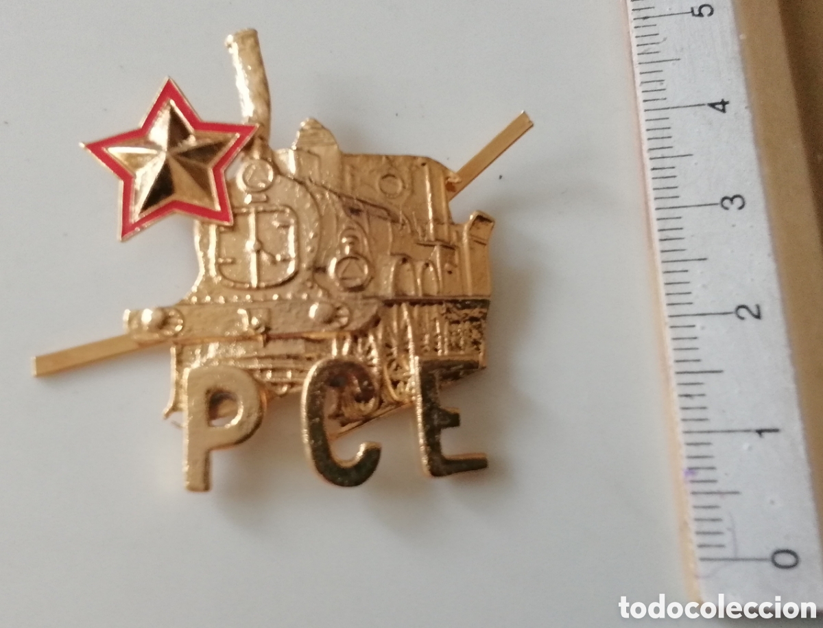 Military Antiques: PLACA GORRA , FERROVIARIO, REP&Uacute;BLICA PCE