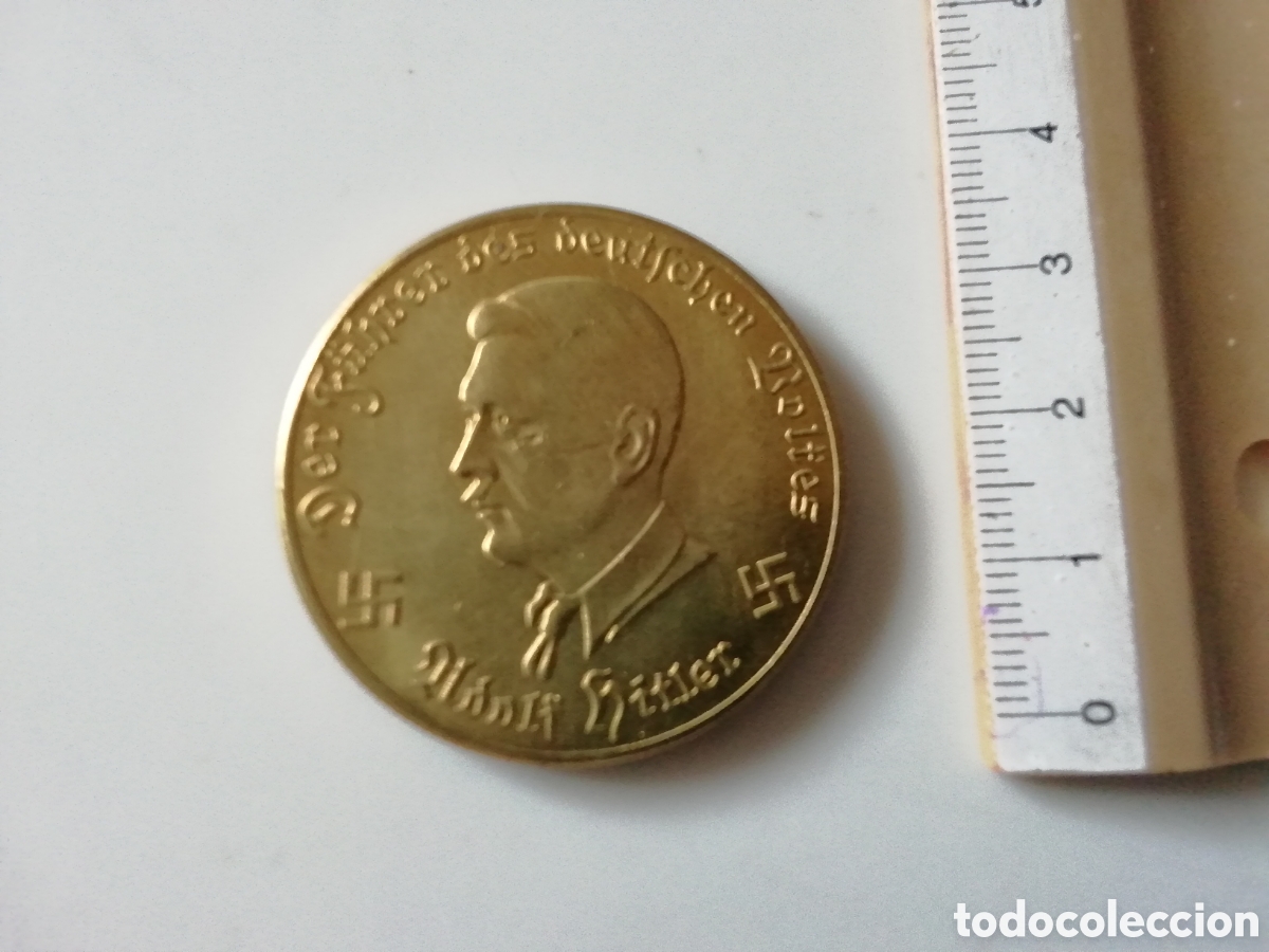 Militaria: MONEDA MEDALLA HITLER. MUSTER GESCH.