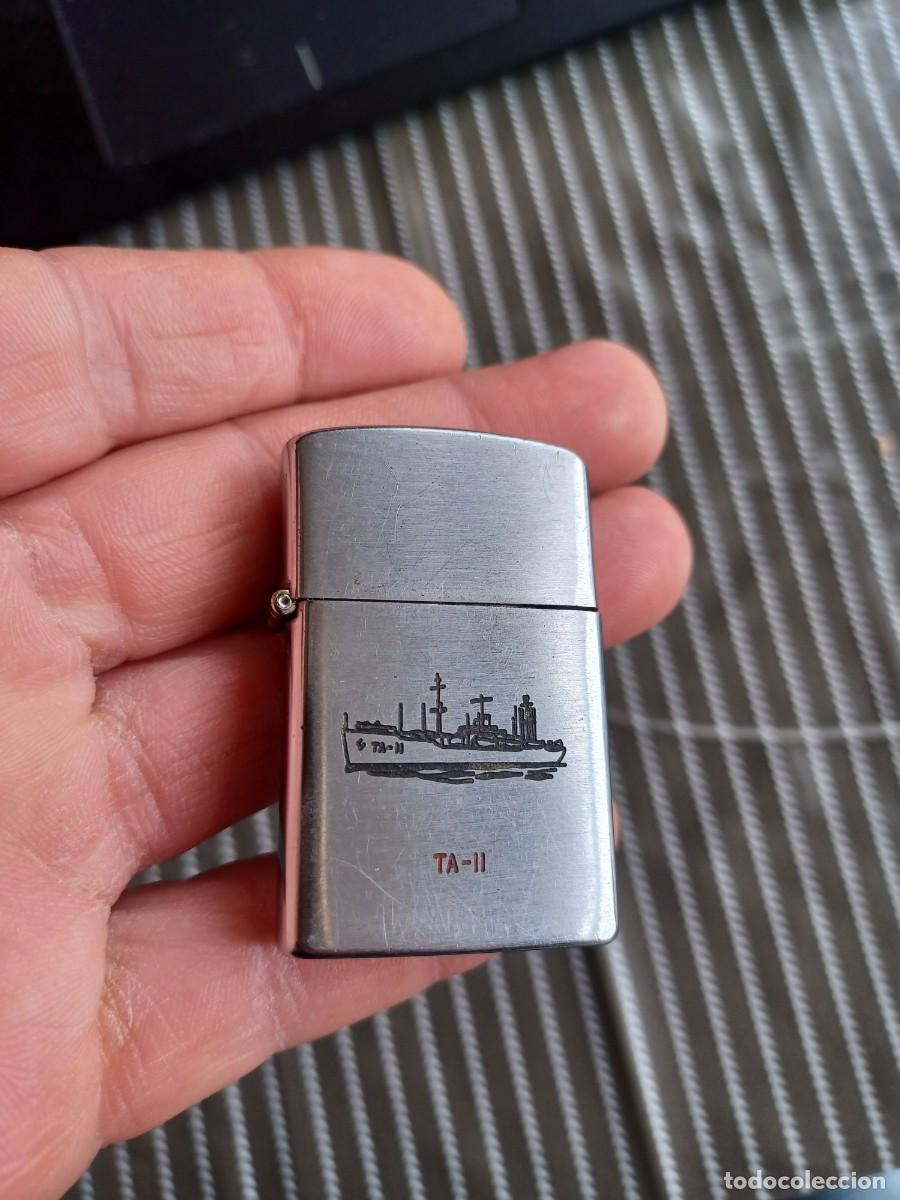 Militaria: Mechero buque Armada Aragon