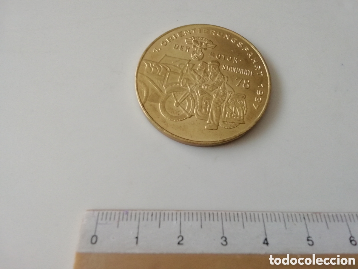 Military Antiques: MONEDA MEDALLA ORIENTIERUNGSFAHRT DER MOTOR. 1937