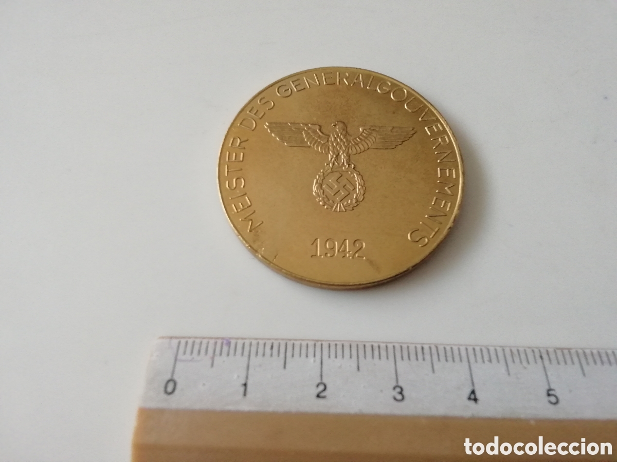 Military Antiques: MEDALLA MONEDA MISTER DES GENERALGOUVERNEMENTS 1942