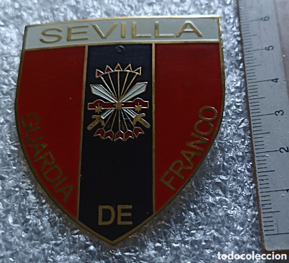 Military Antiques: PLACA DE PECHO, GUARDIA DE FRANCO, SEVILLA