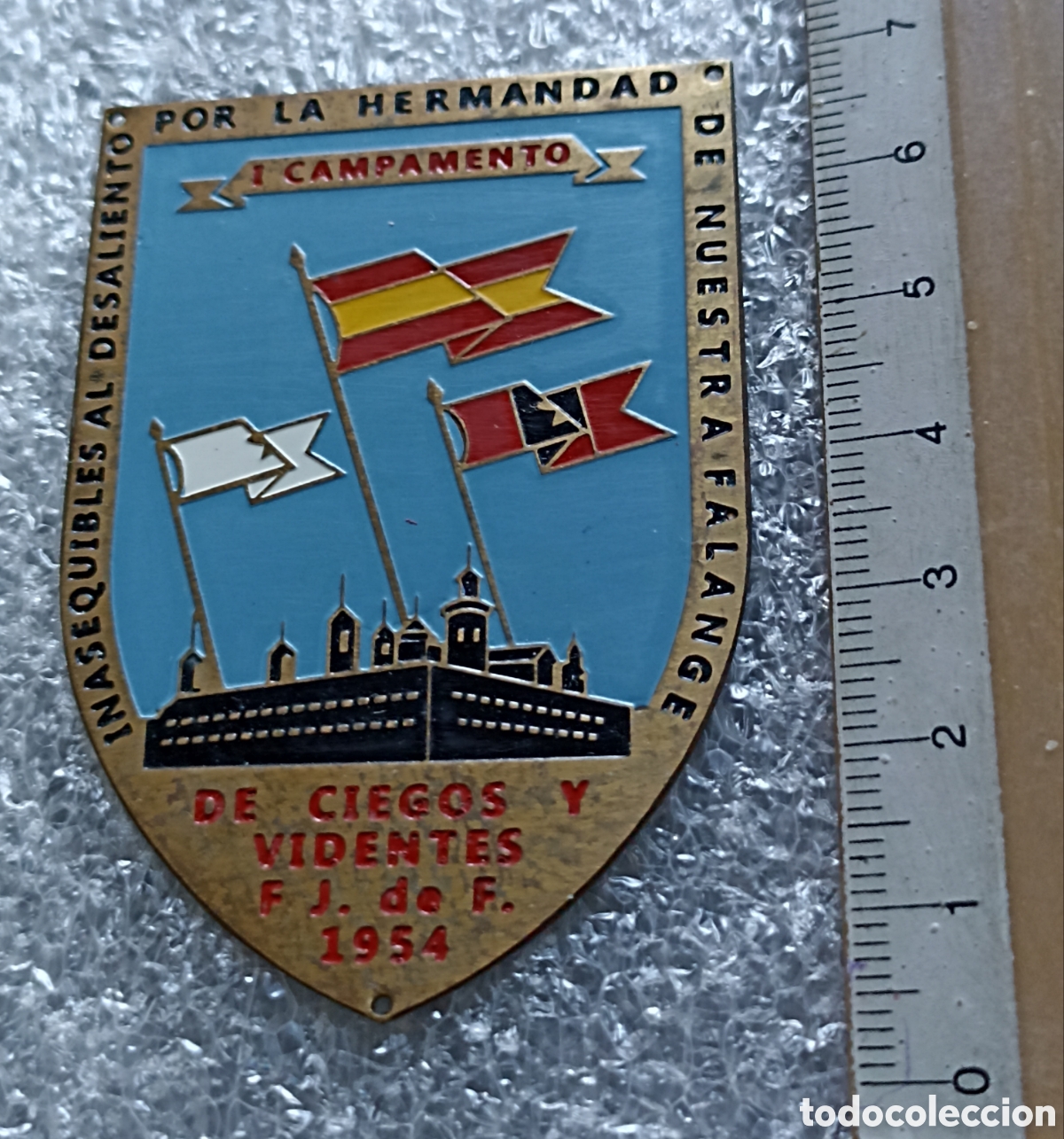 Military Antiques: PLACA DE PECHO, O.J.E 1 CAMPAMENTO