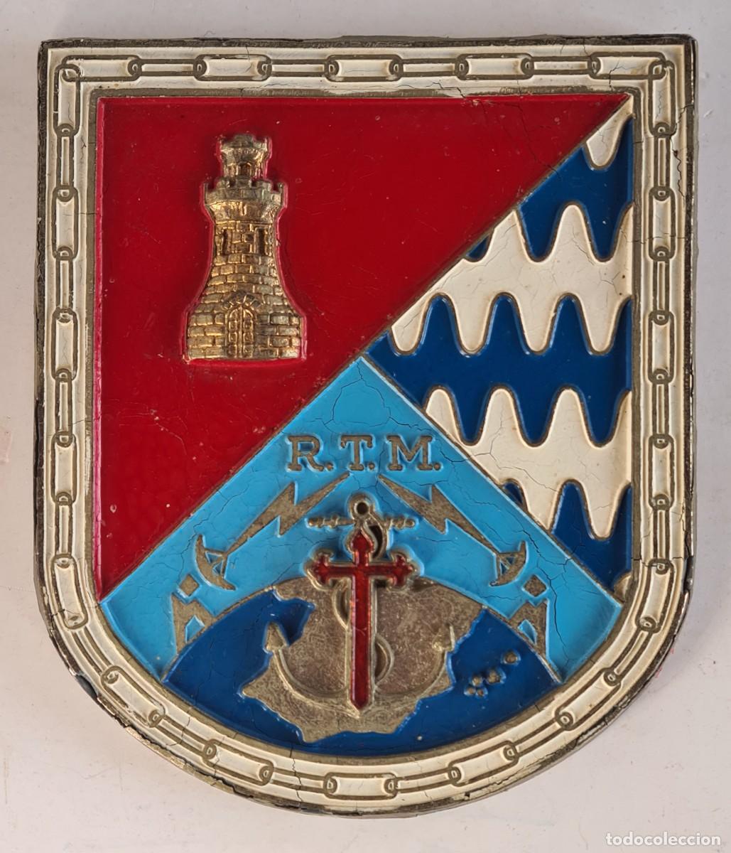 Military Antiques: Placa Metopa Militar Escudo Red Territorial de Mando R. T. M.