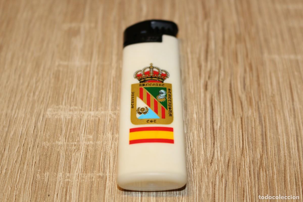 Militaria: Mechero Militar Espa&ntilde;a Grupo Log&iacute;stico Aalog 41 de Zaragoza