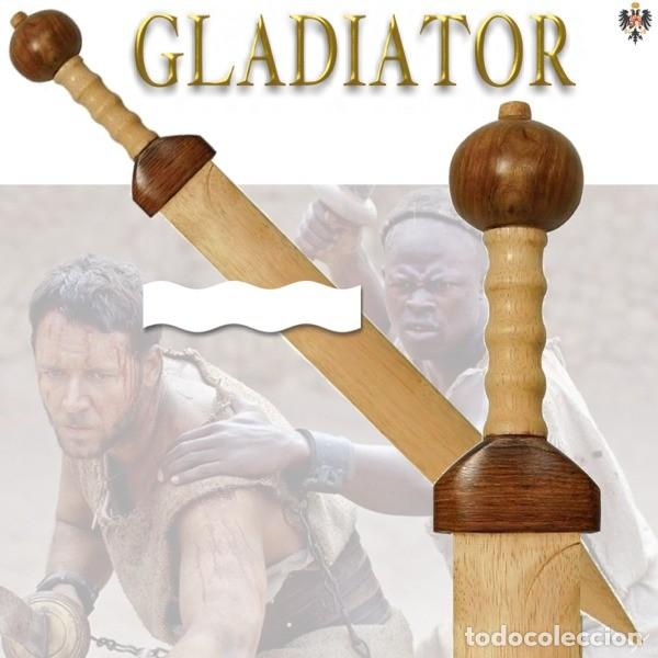 Militaria: ESPADA RUDIS GLADIUS GLADIADOR MADERA PRACTICAS. 68 CMS