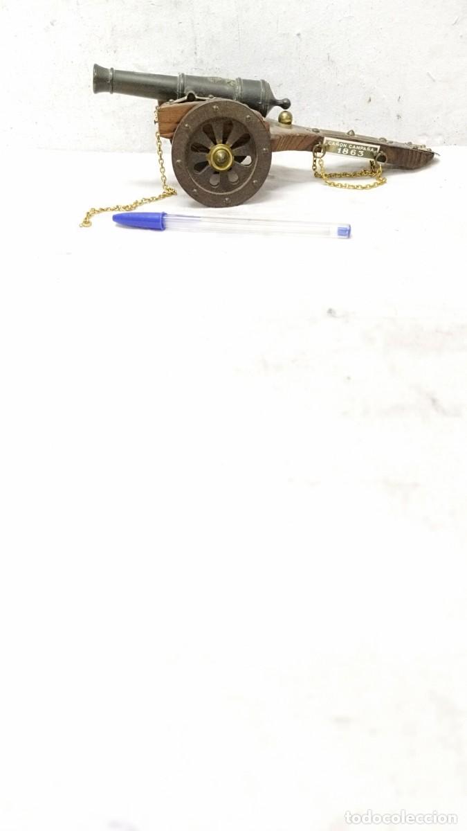Militaria: Antiguo ca&ntilde;&oacute;n de madera y metal, reproducci&oacute;n de ca&ntilde;on Campa&ntilde;a 1863