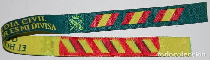 Militaria: PULSERA DE TELA SERIGRAFIADA GUARDIA CIVIL