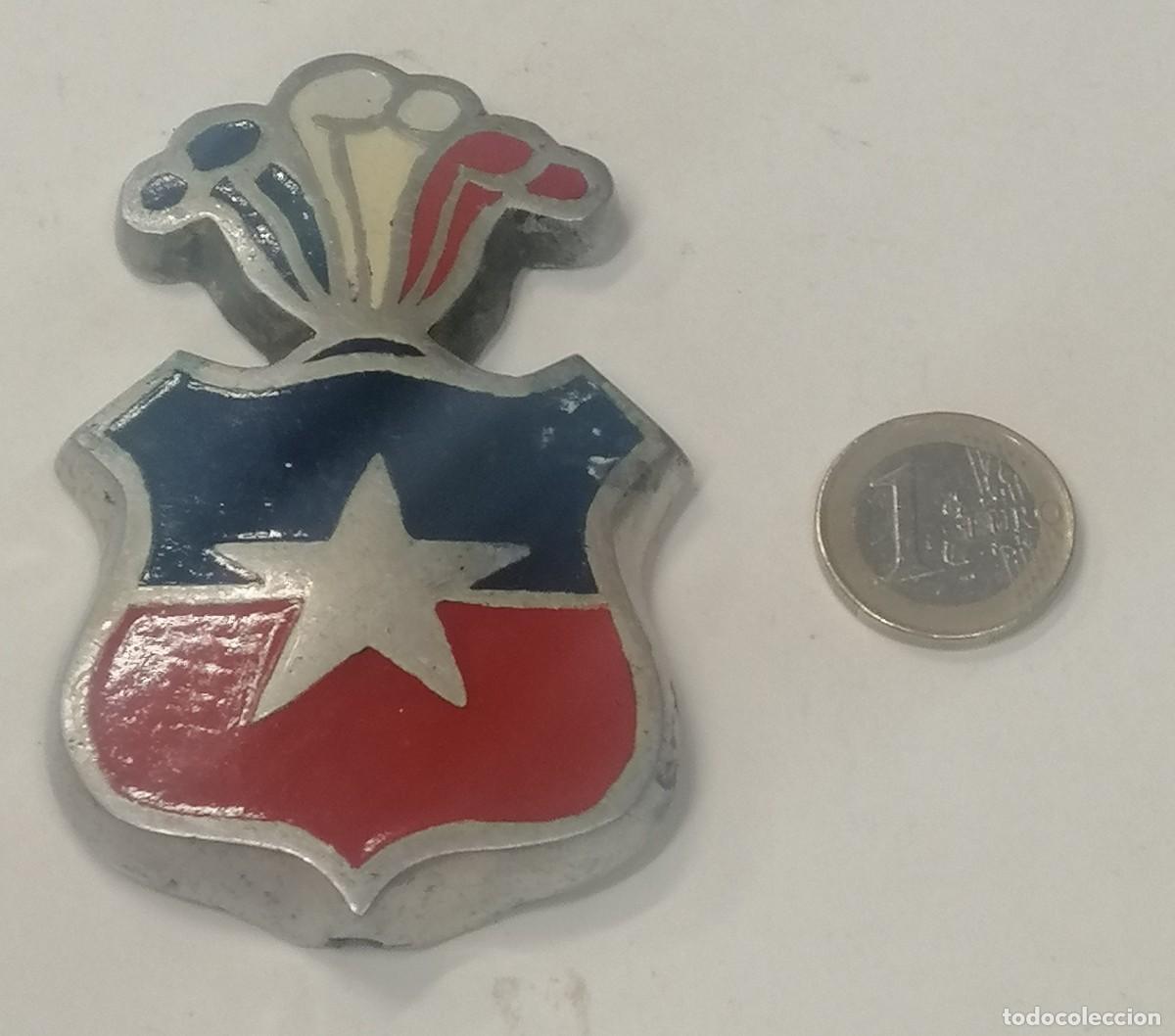 Militaria: MOHARRA DE BANDERA EJ&Eacute;RCITO CHILENO ALUMINIO