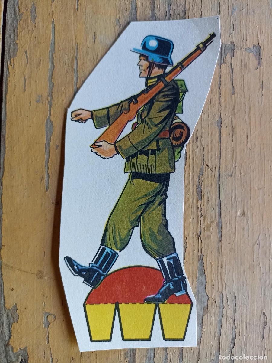 Militaria: Soldado alem&aacute;n recortable 1970 (A) (III Reich Hitler- Nazi- Alemania) WWII