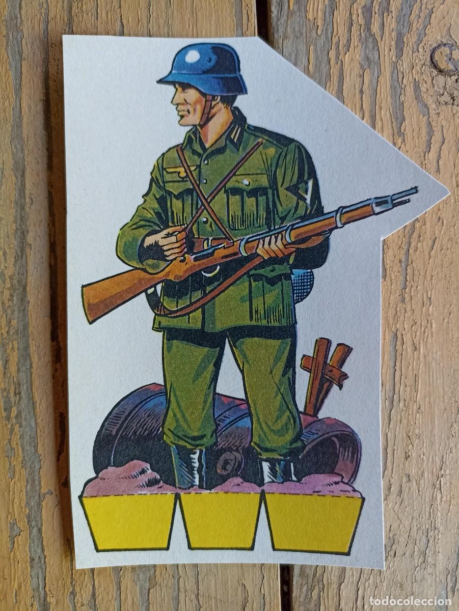 Militaria: Soldado alem&aacute;n recortable de 1970 (B) (III Reich Hitler- Nazi- Alemania) WWII