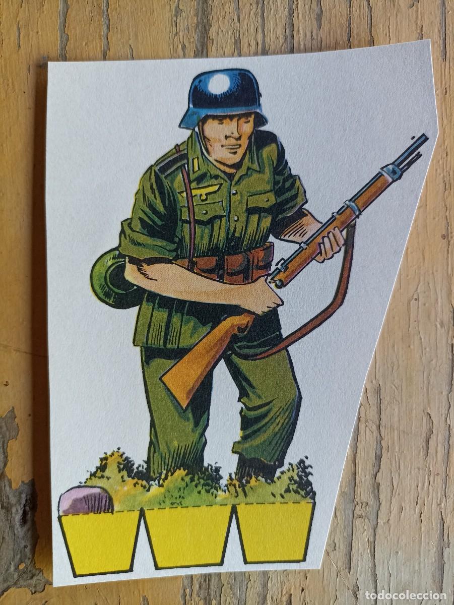 Militaria: Soldado alem&aacute;n recortable de 1970 (I) (III Reich Hitler- Nazi- Alemania) WWII