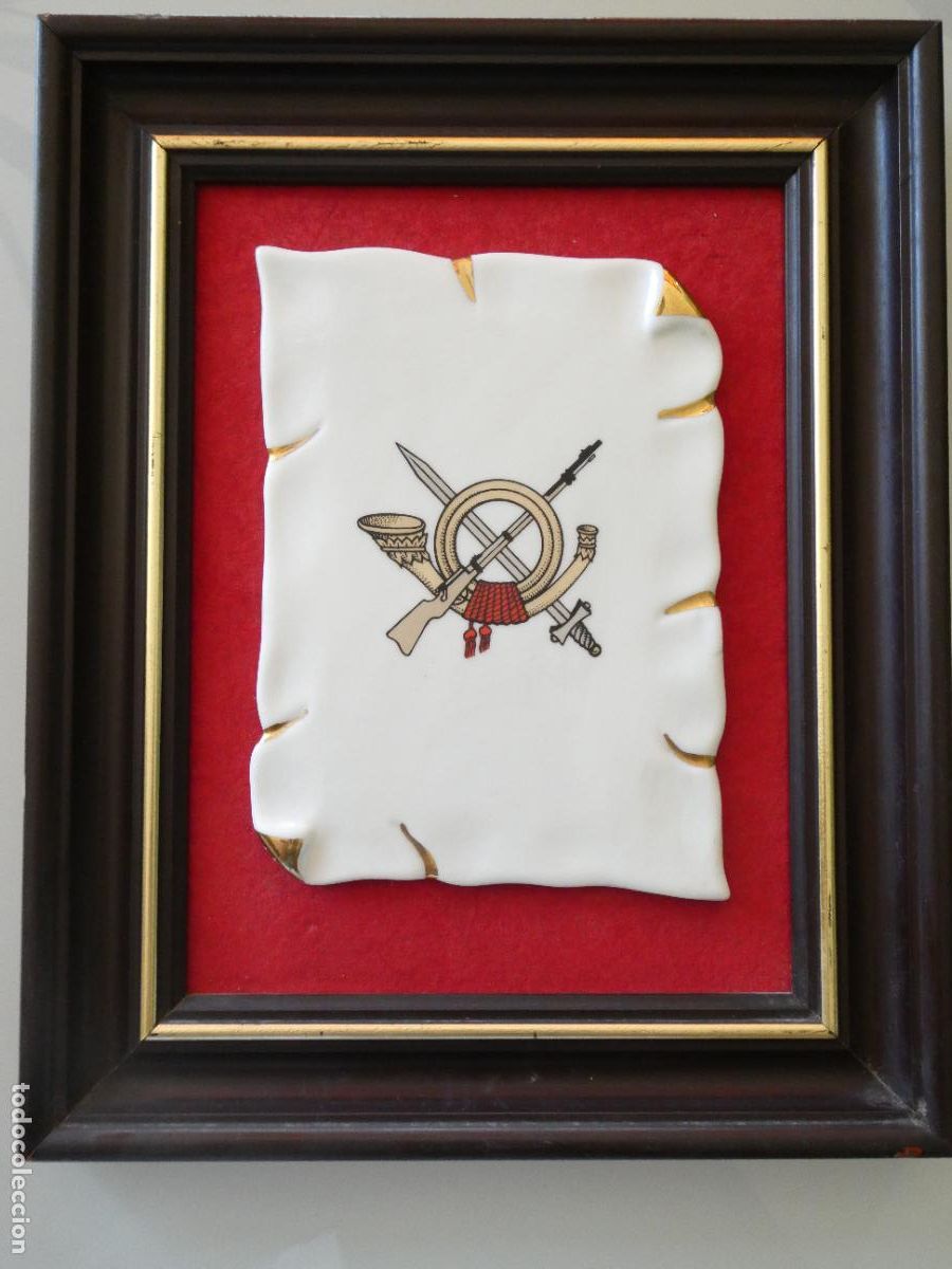 Militaria: CUADRO MILITAR. INFANTER&Iacute;A EJ&Eacute;RCITO ESPA&Ntilde;OL. 30X24CM. 740GR