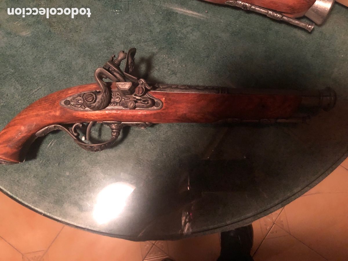 Militaria: replica de pistola avancarga