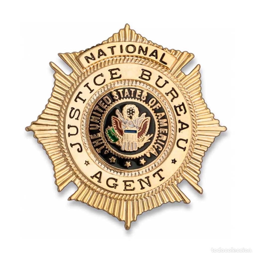Military Antiques: PLACA CARTERA METALICA AMERICANA AGENT NATIONAL + CARTERA PORTAPLACAS