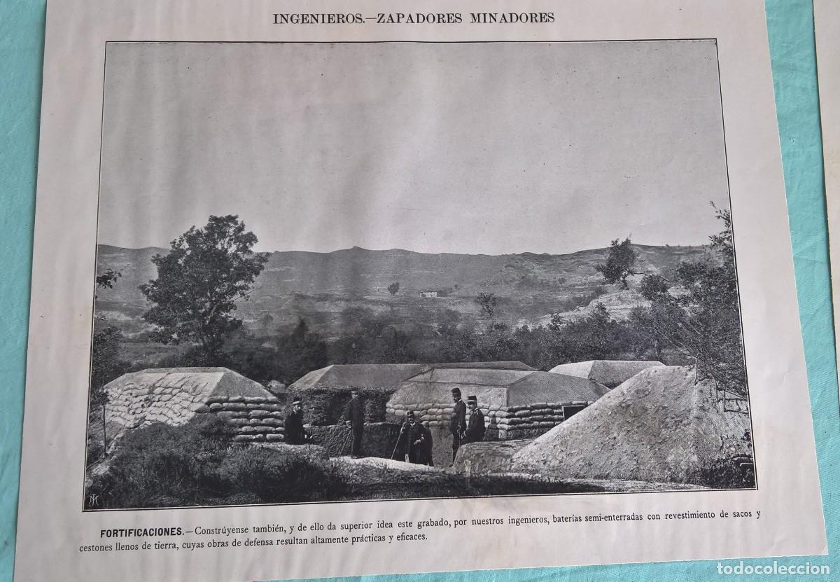 Military Antiques: Ingenieros-Zapadores Minadores..Lamina de foto..Fortificaciones.n.2
