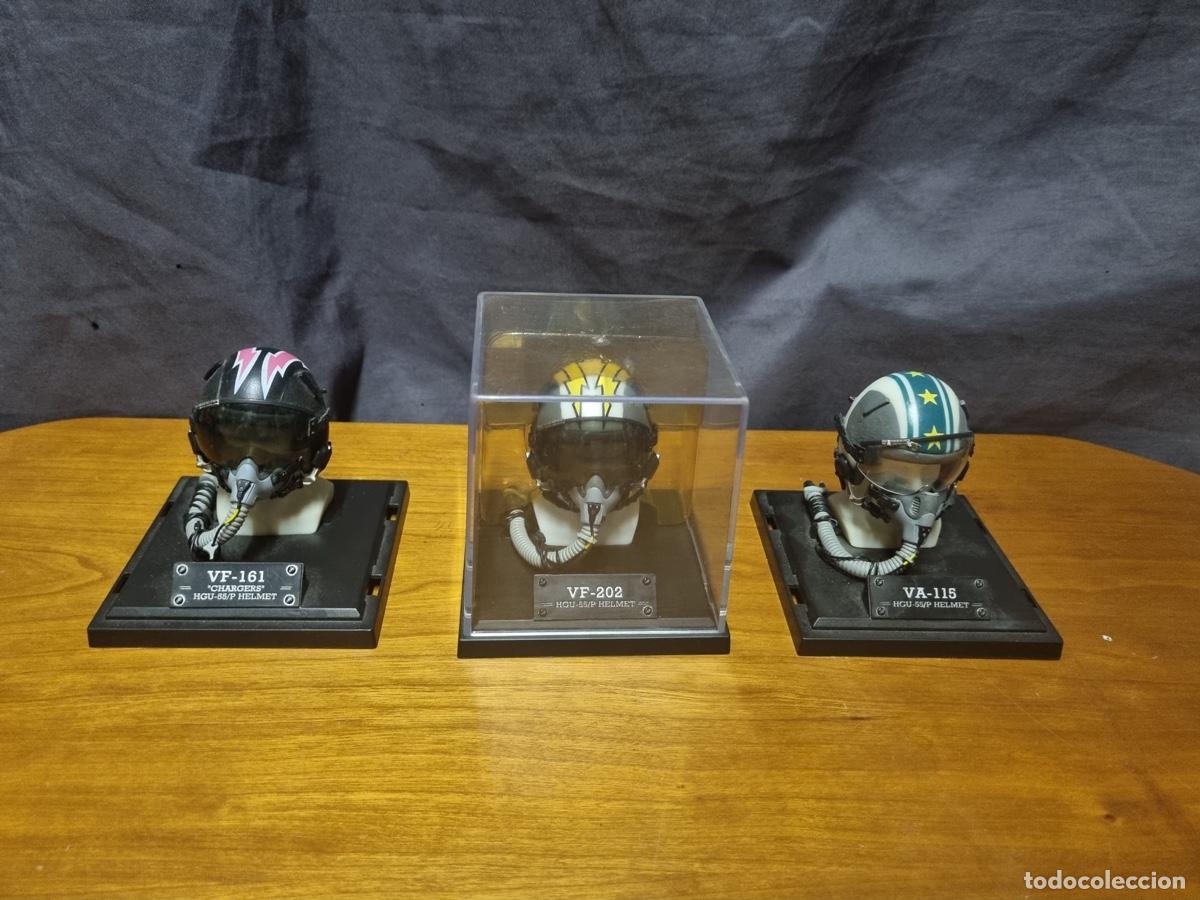 Militaria: Lote de 3 cascos r&eacute;plicas de combate