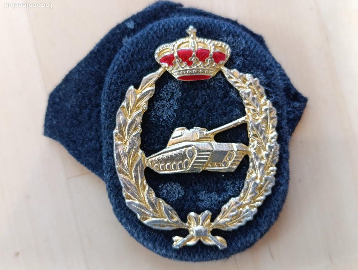 Militaria: INSIGNIA EMBLEMA METALICO CARROS,EJERCITO DE ESPA&Ntilde;A.