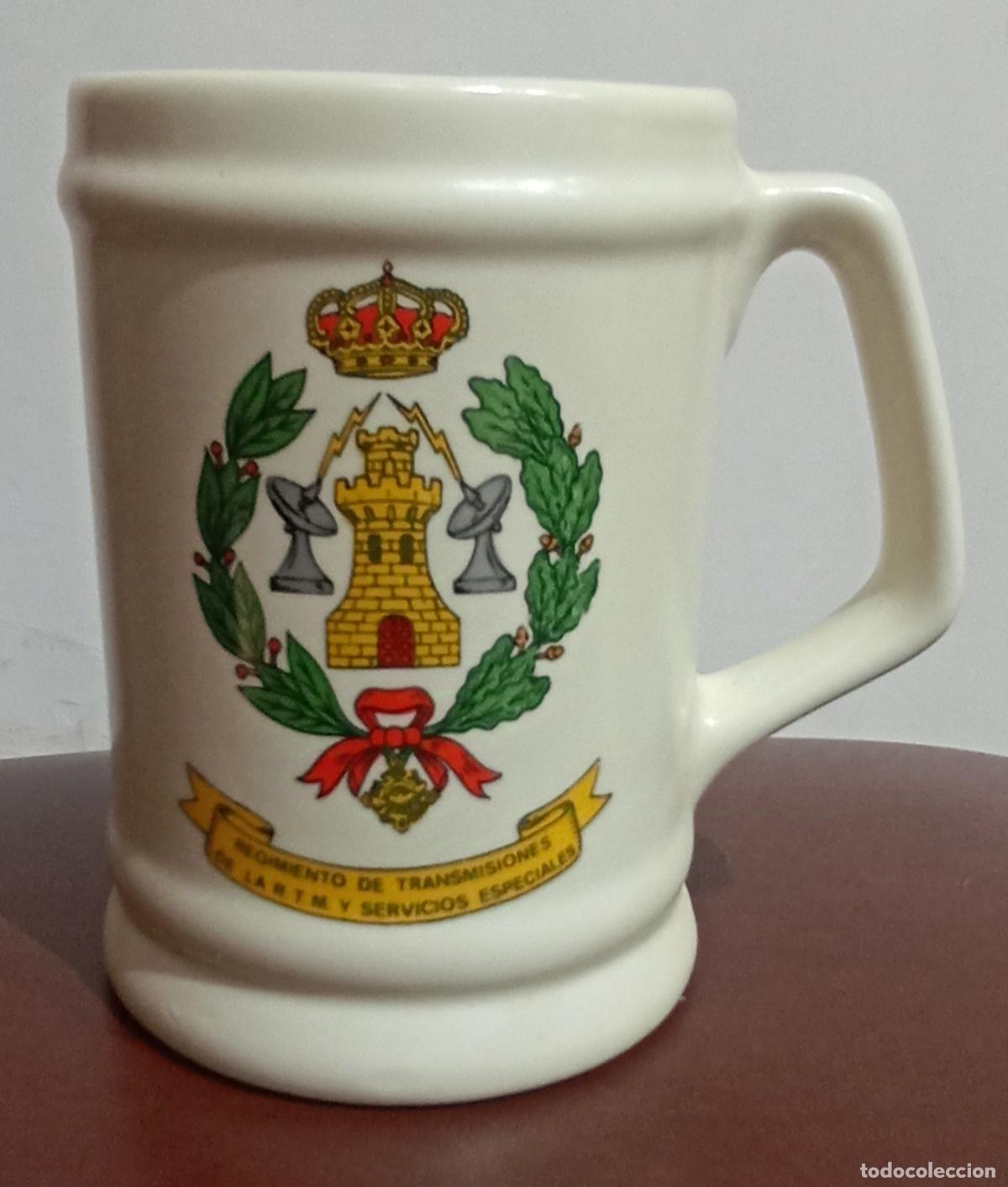 Military Antiques: TAZA REGIMIENTO DE TRANSMISIONES DE LA R.T.M. Y SERVICIOS ESPECIALES