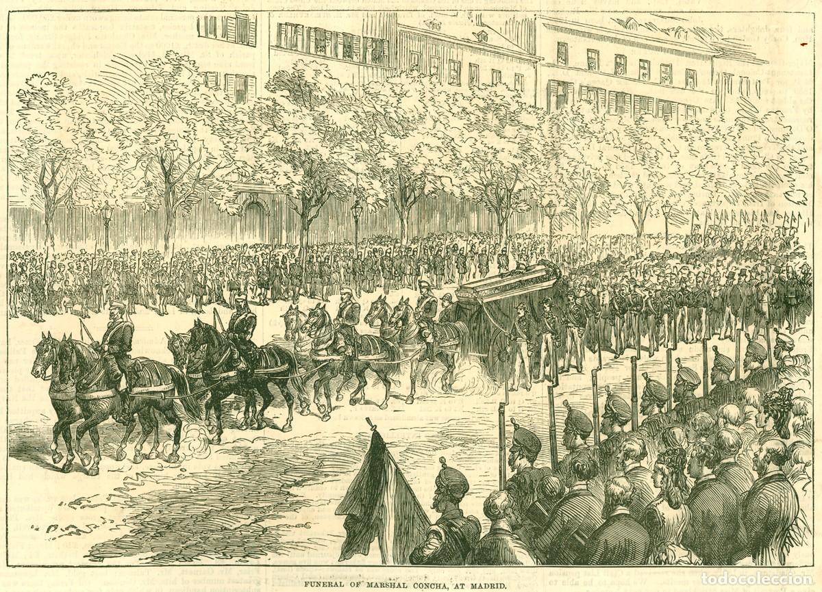 Militaria: R&Eacute;PLICA L&aacute;mina Funeral General Concha, 1874, Madrid, Guerra Carlista. Espa&ntilde;a