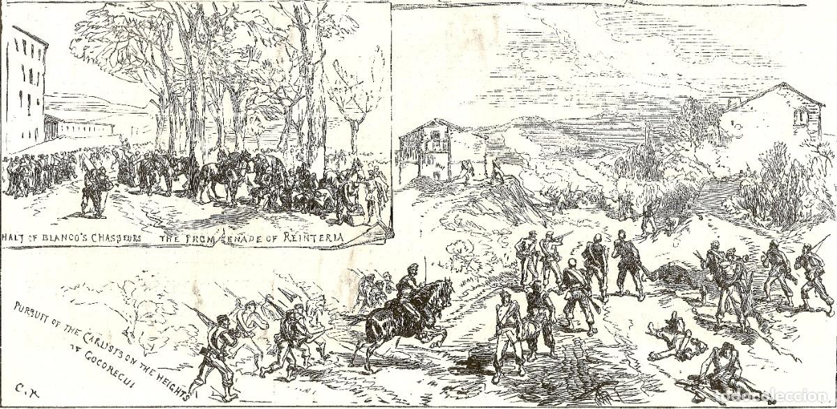 Militaria: R&Eacute;PLICA L&aacute;mina Batalla de San Marcos, San Sebasti&aacute;n, Renter&iacute;a, Gogorregui, Guip&uacute;zcoa, 1874. Carlista