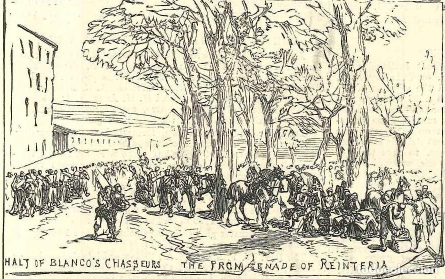 Militaria: R&Eacute;PLICA L&aacute;mina Batalla de San Marcos, San Sebasti&aacute;n, Renter&iacute;a, Gogorregui, Guip&uacute;zcoa, 1874. Guerras