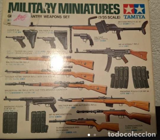 Militaria: Set de armas de guerra alemanas en miniatura