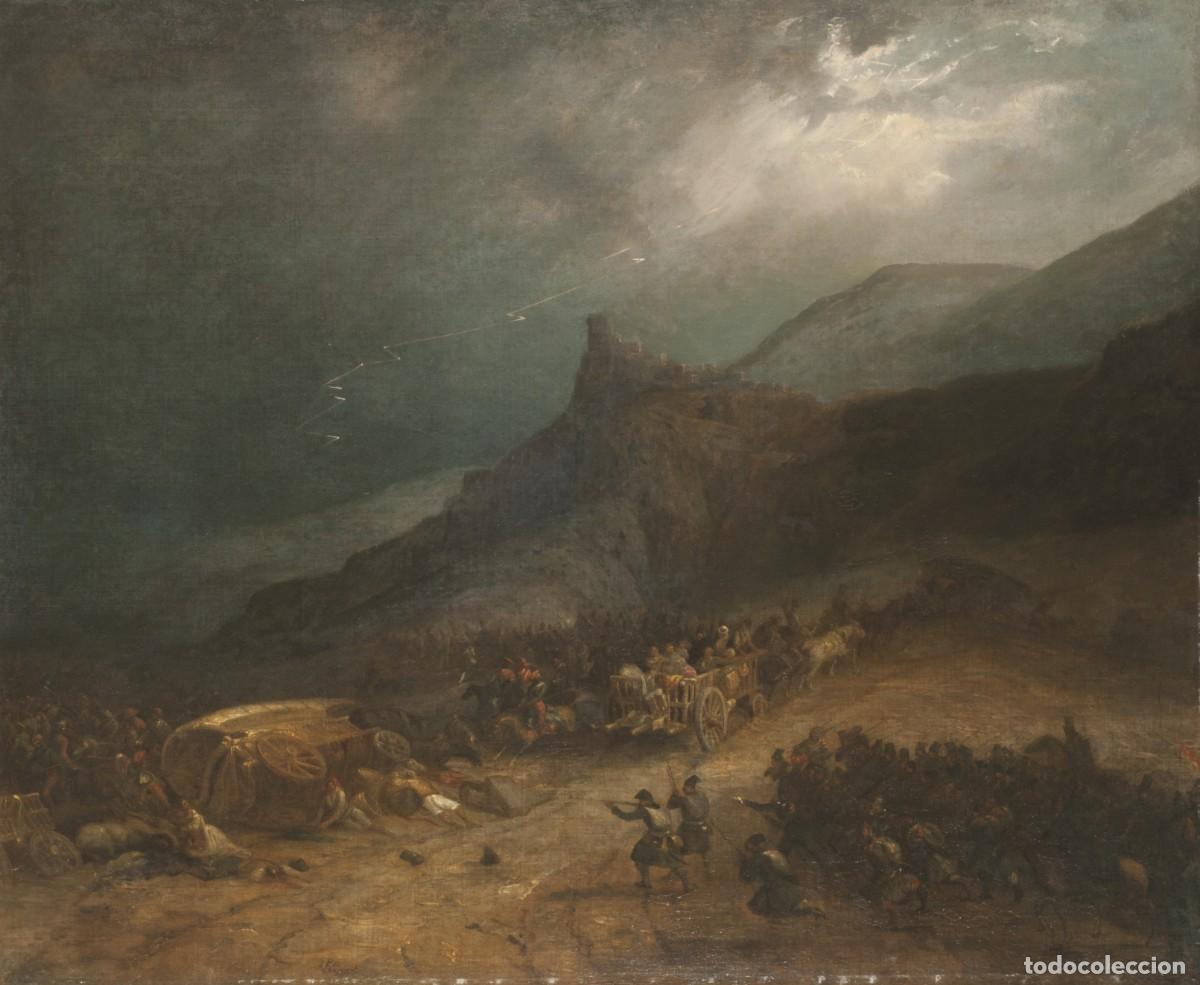 Militaria: R&Eacute;PLICA L&aacute;mina Batalla de Arlab&aacute;n, Guip&uacute;zcoa, 1836. Guerras Carlistas. Espa&ntilde;a