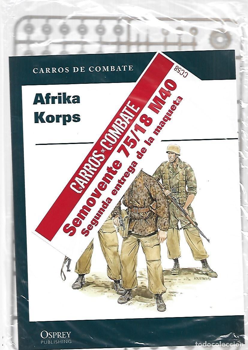 Militaria: Carros de combate 58: Africa Corps, Osprey, nuevo, precintado, con maqueta