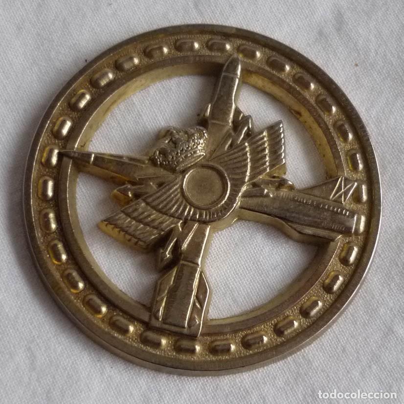Militaria: Placa met&aacute;lica Mando de apoyo log&iacute;stico Ej&eacute;rcito del Aire espa&ntilde;ol