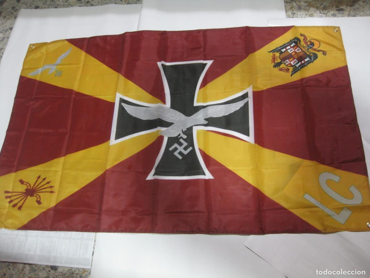 Military Antiques: BANDERA ESPA&Ntilde;A AGUILA FRANCO FALANGE LC NACIONALSOCIALISTA CRUZ HIERRO HITLER NAZI FAHNE IRON CROSS