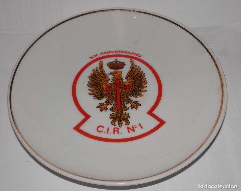 Military Antiques: PLATO DEL XX ANIVERS&Aacute;RIOMDEL C.I.R. N&ordm;1