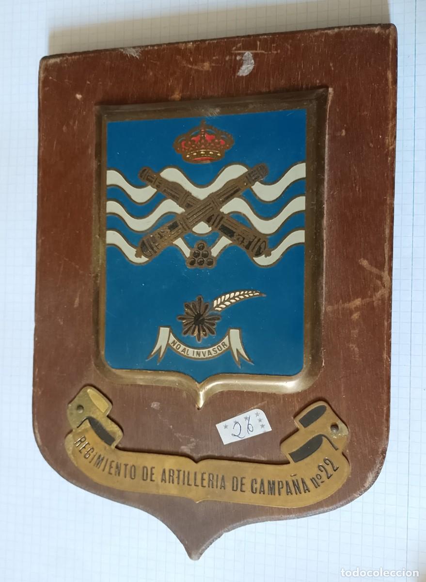Militaria: Metopa del regimiento de artiller&iacute;a de campa&ntilde;a n&ordm;22
