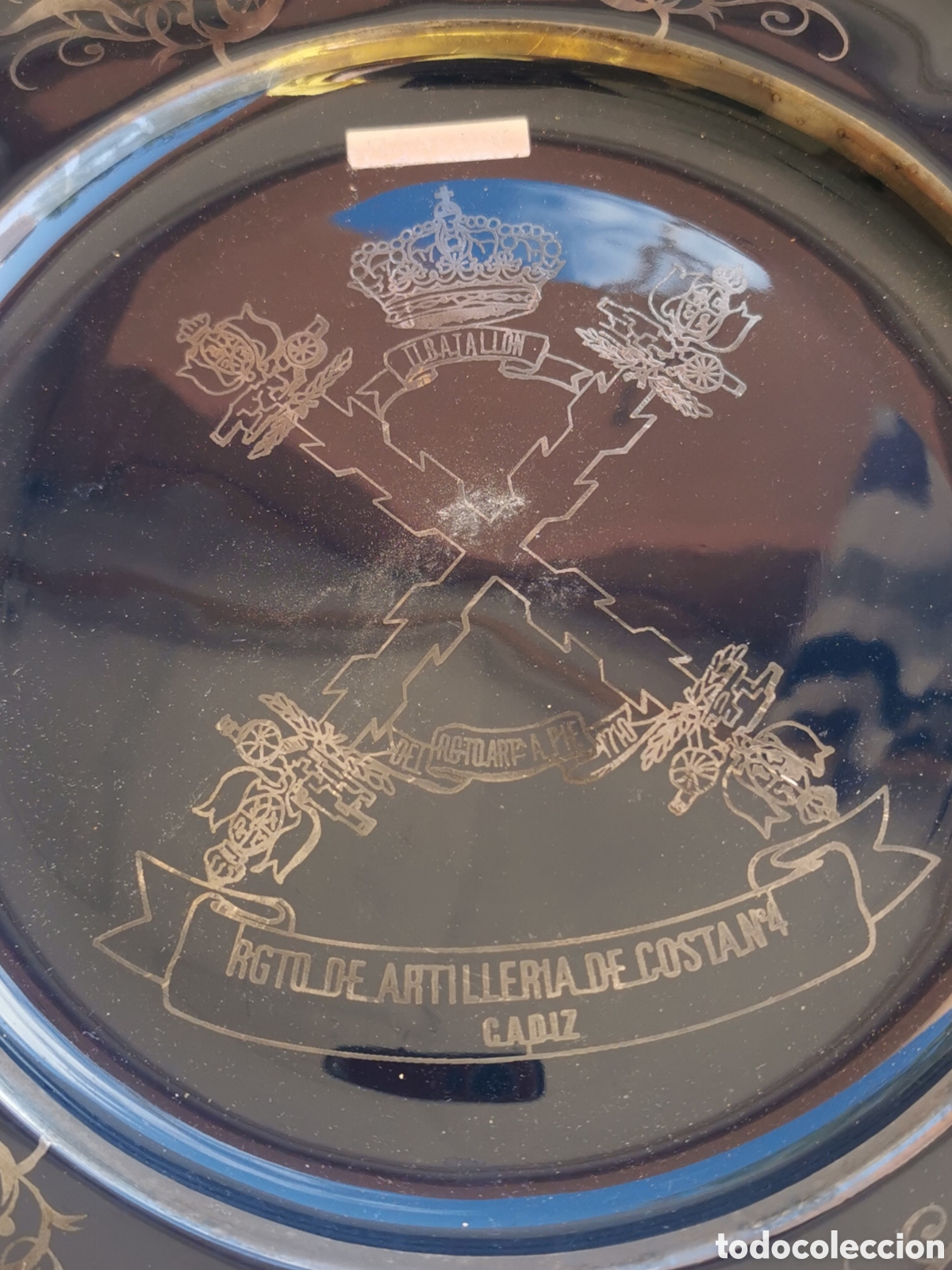 Military Antiques: Plato militar espa&ntilde;ol Rgto de Artiller&iacute;a