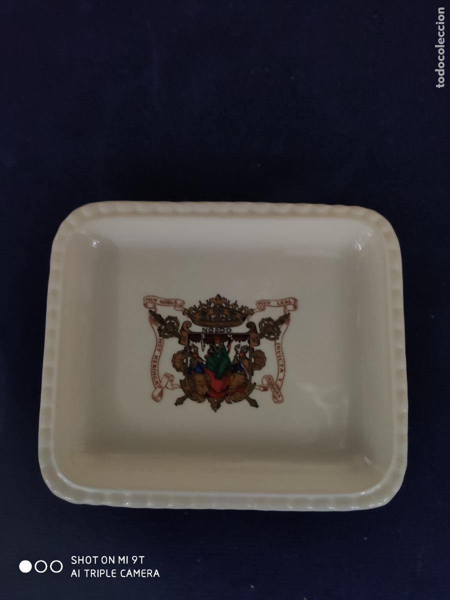 Military Antiques: MUY NOBLE MUY HEROICA MUY LEAL INVICTA Y MARIANA LA CARTUJA BANDEJA TARJETERO VACIA BOLSILLOS
